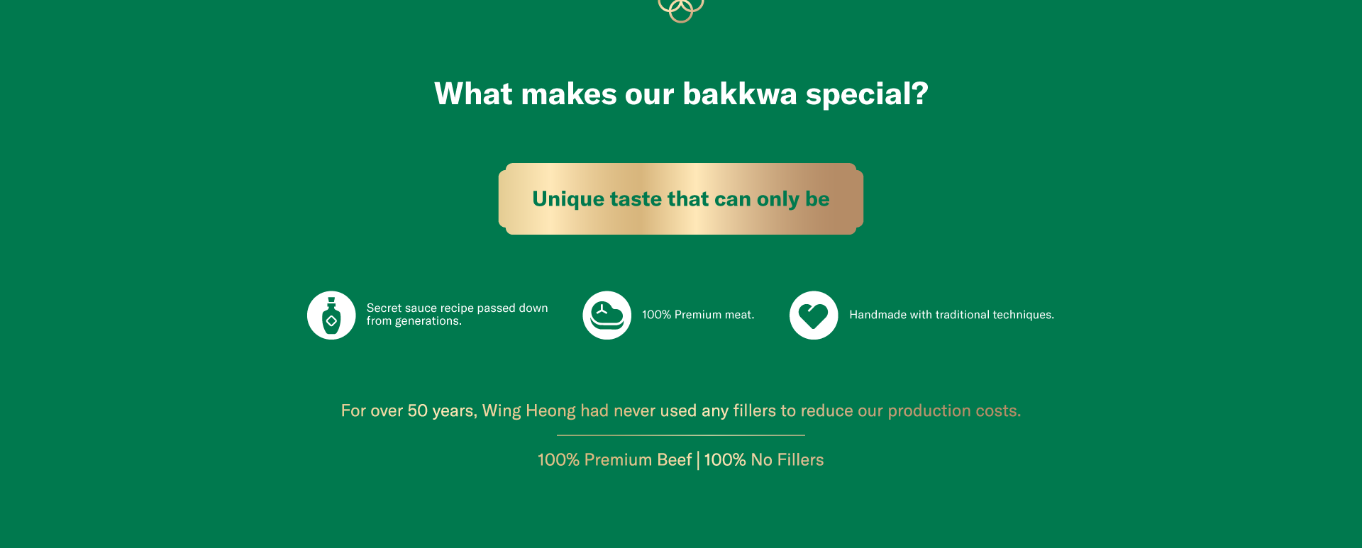What's makes Wing Heong BBQ Meat Beef Special