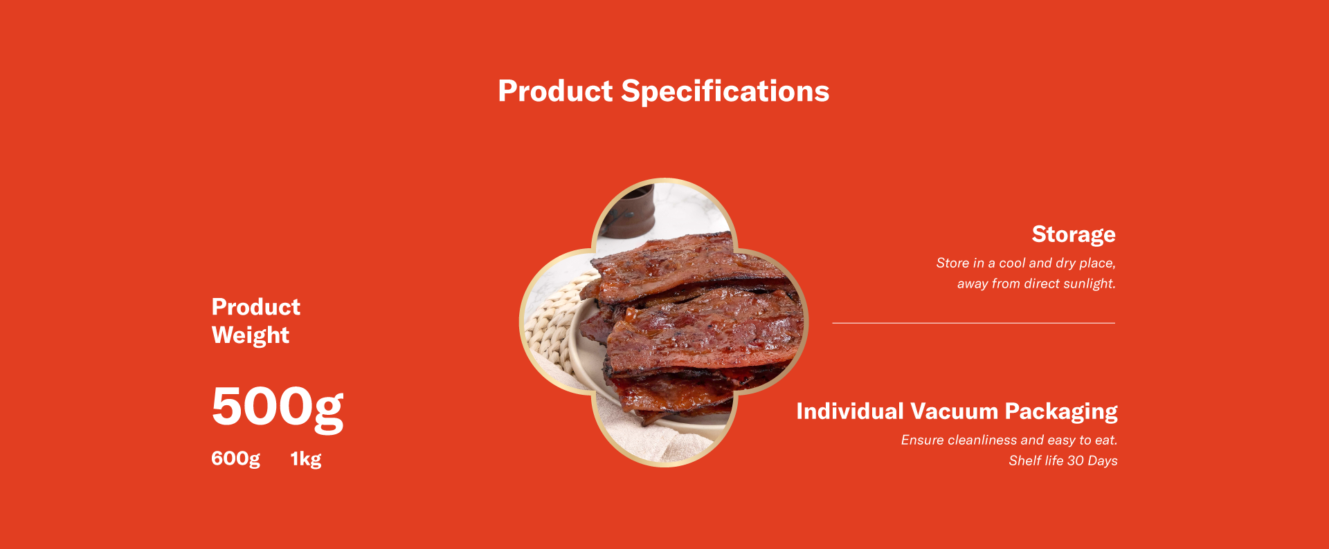 BBQ Honey Bacon product specifications