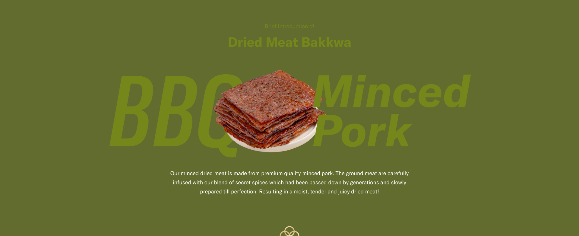 BBQ Minced Pork description