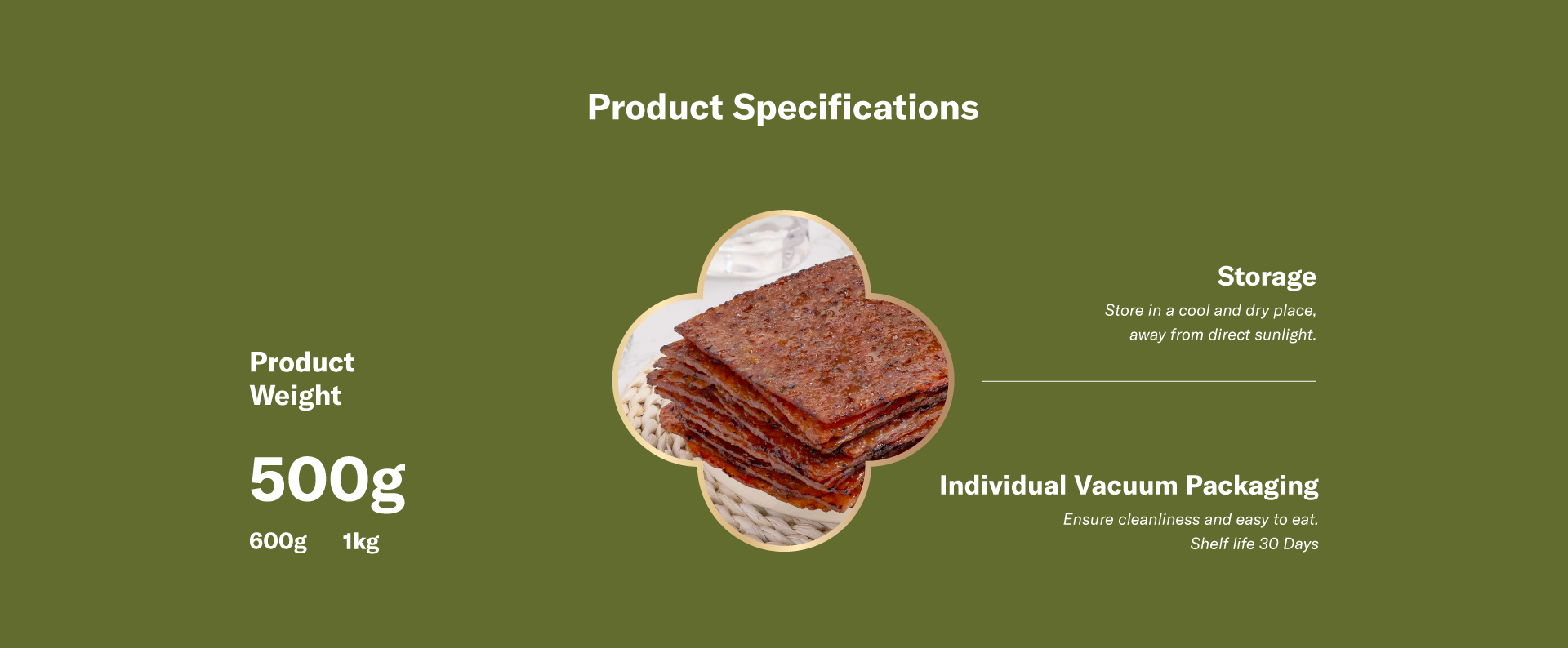 BBQ Honey Bacon product specifications