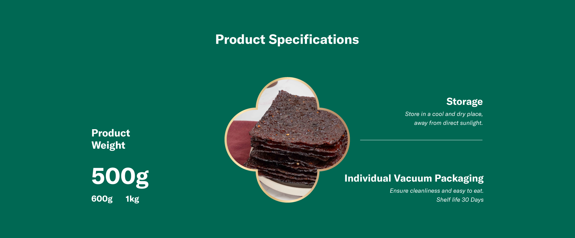 BBQ Beef product specifications