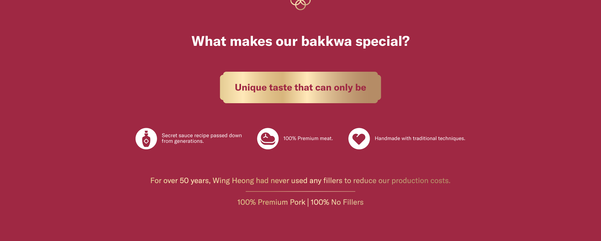 What's make Wing Heong Sliced Pork Bakkwa taste unique
