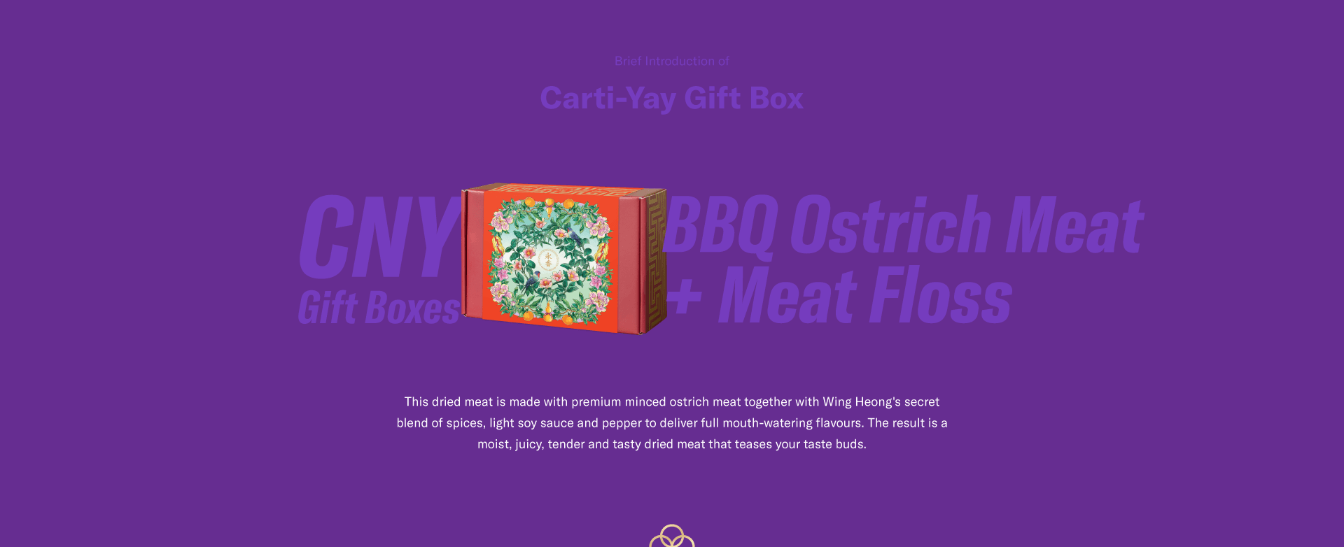 Wing Heong Festive Give Box with BBQ Ostrich Meat